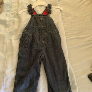 OshKosh fleece lined overalls.